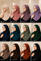 Premium Jersey Hijab – Mauve Rose