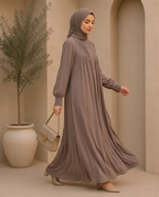 Elegante Dubai Abaya Taupe