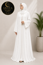 Premium Butterfly Abaya – Beige