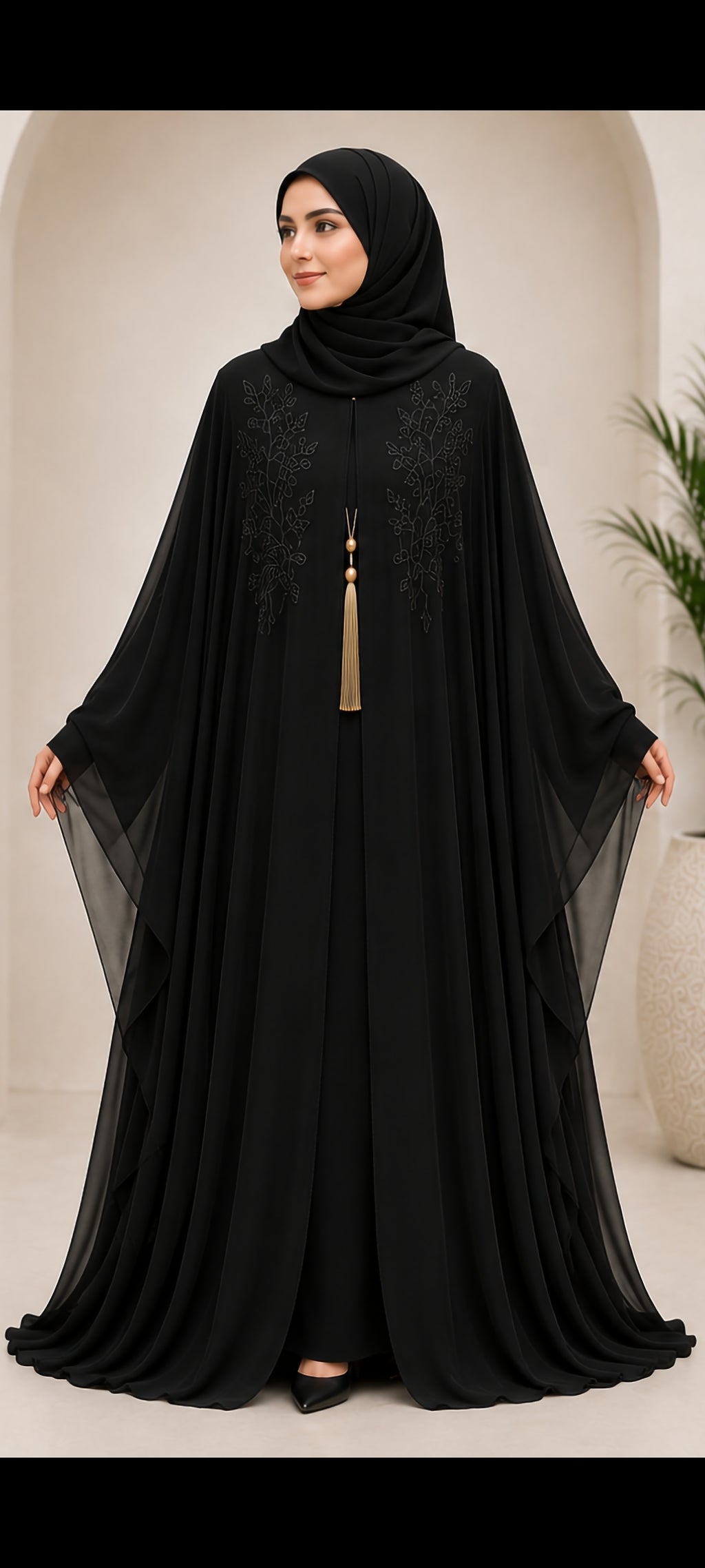 Weiße Premium Abaya – Noor Collection