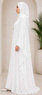 Weiße Premium Abaya – Noor Collection